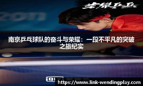 南京乒乓球队的奋斗与荣耀：一段不平凡的突破之旅纪实
